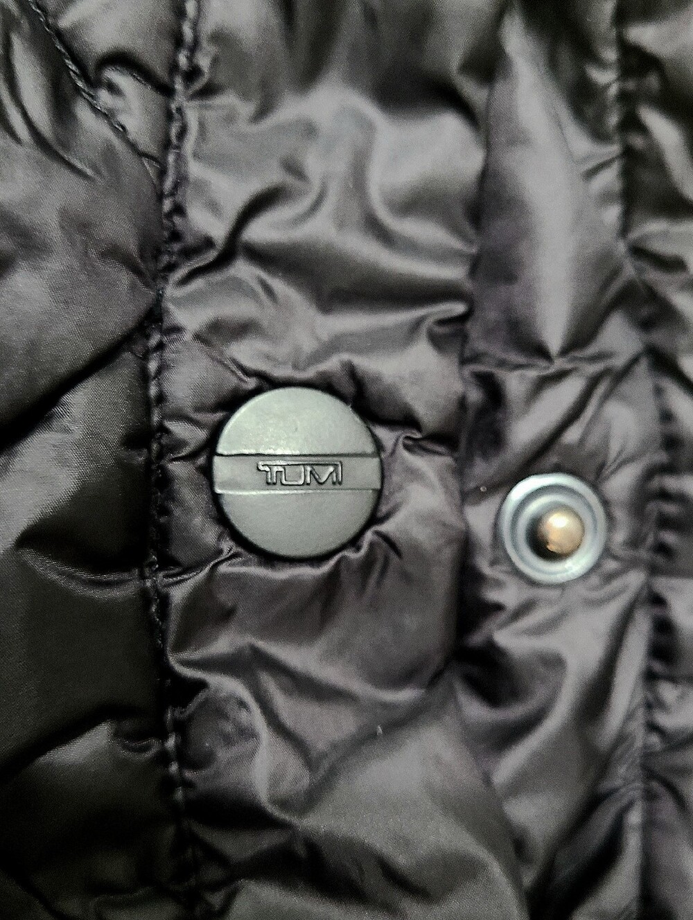 Tumi Pax Vintage Down Vest Jacket Black Unisex Women's M Men's S F77144 RDS - Picture 8 of 15